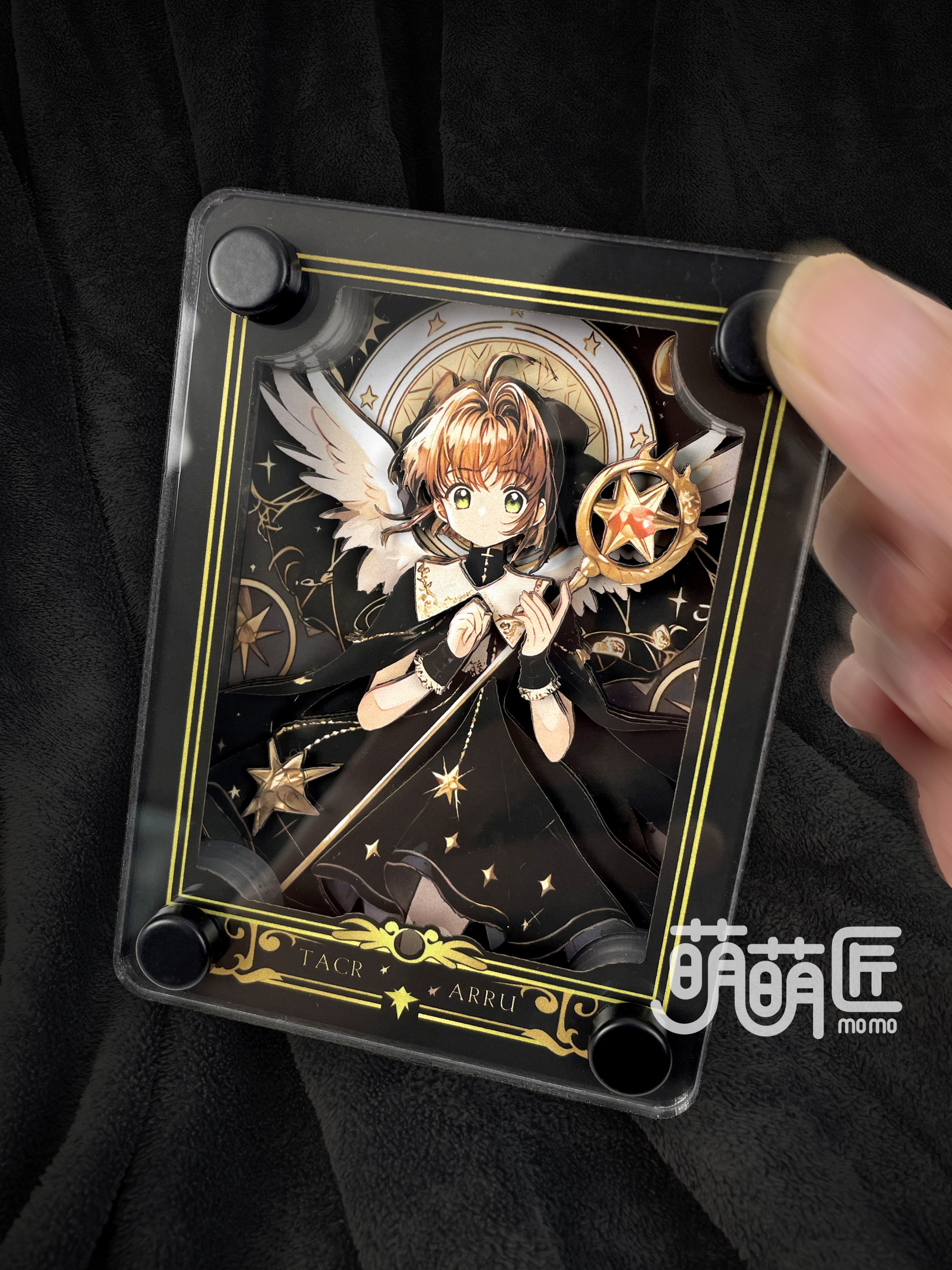 momo Studio - Cardcaptor Sakura (CCS) - Sakura Kinomoto & Syaoran Li Card Stand Display Painting Scene-Statue Master