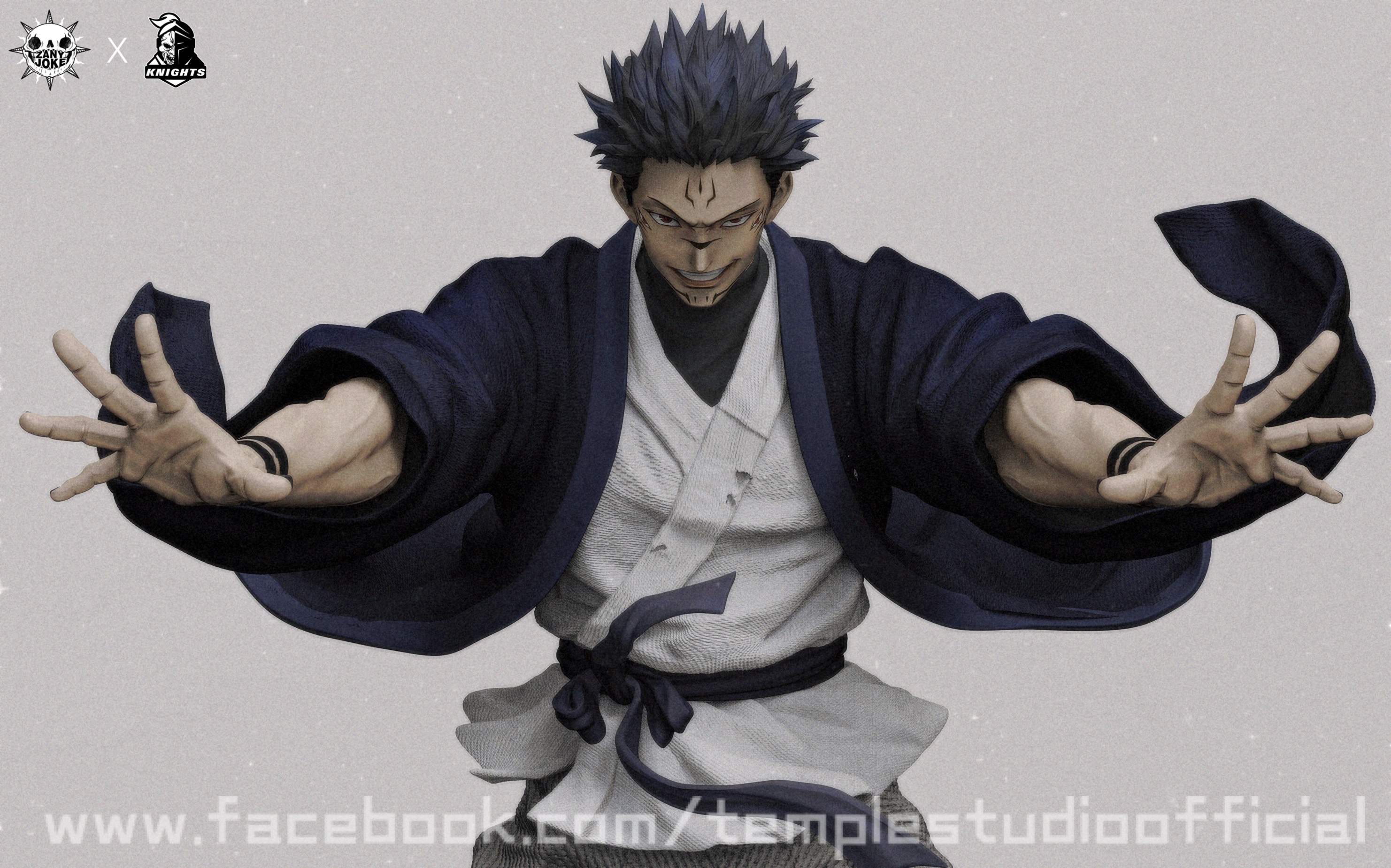 ZanyJoke Studio & Temple Studio - Jujutsu Kaisen S02 Sukuna the Battle of the Demon Realm Shinjuku Statue(GK)-Statue Master