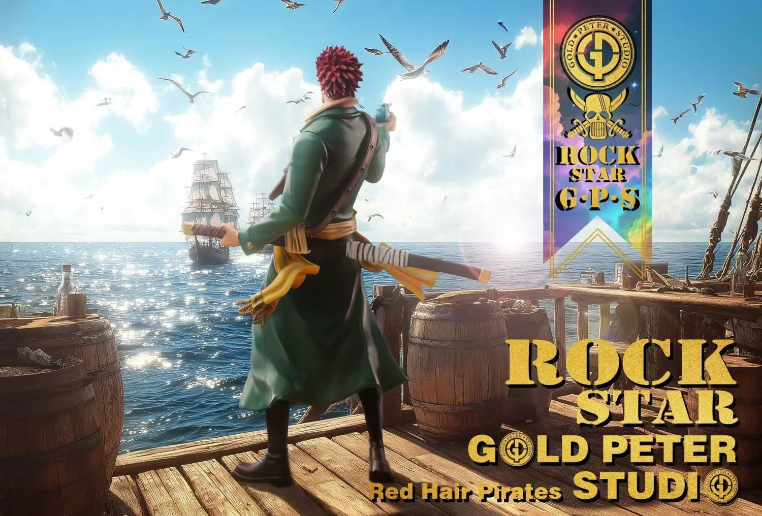 Gold Peter Studio - One Piece Rock Star 1/8 Statue