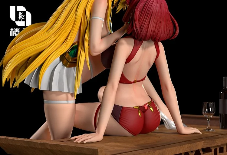 Lou lan Studio - Xenoblade Hikari & Homura 1/6 Statue(GK) (Adult 18+)