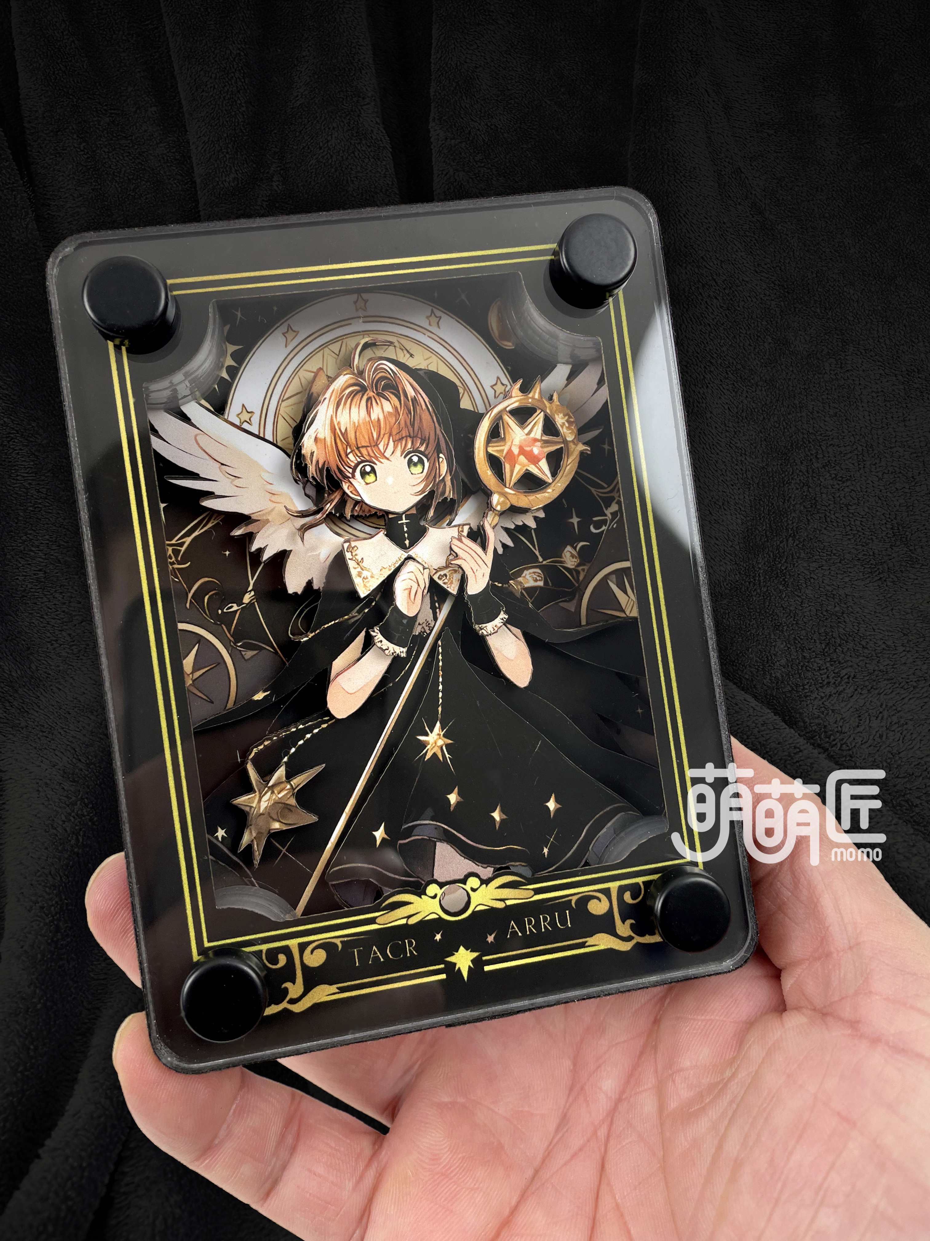 momo Studio - Cardcaptor Sakura (CCS) - Sakura Kinomoto & Syaoran Li Card Stand Display Painting Scene-Statue Master