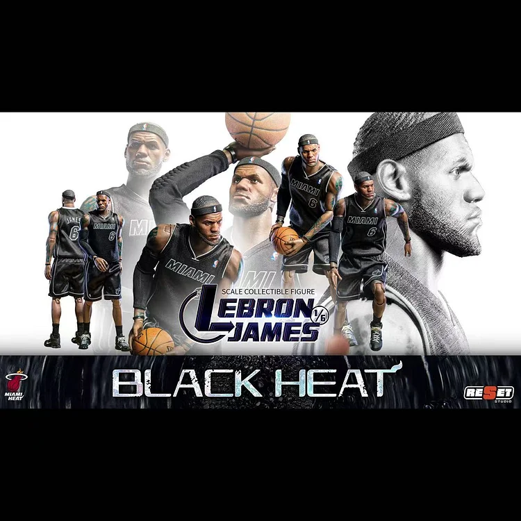 ReSet Studio - NBA Moment Series Miami Heat LeBron James Set 1/6 Statue(GK) Sports Celebrities-Statue Master