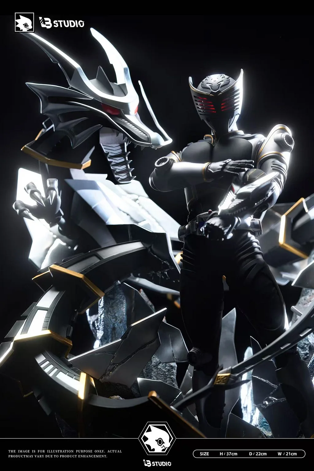 LB Studio - Shadow Descent Kamen Rider Ryuga Kamen Rider Statue 