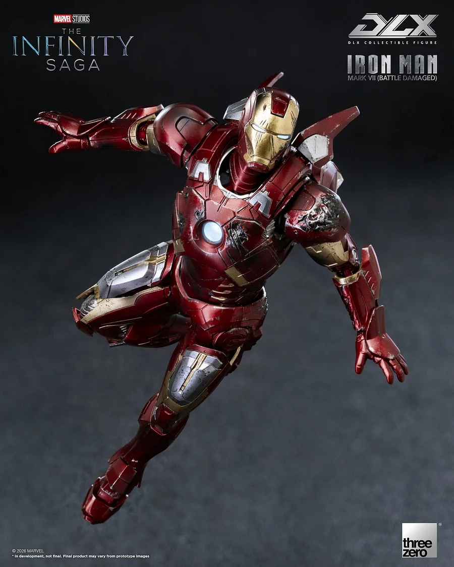 Threezero - Marvel Studios: The Infinity Saga DLX Iron Man Mark 7 (Battle Damaged) 3Z09690C0 Licensed