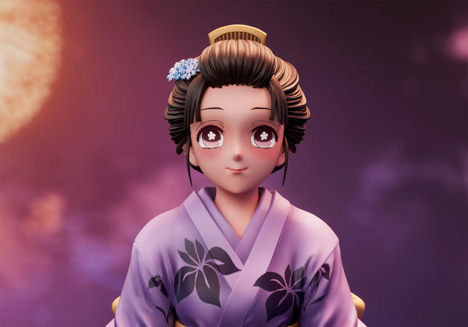 WAWA Studio - Demon Slayer Akaza & Koyuki Statue