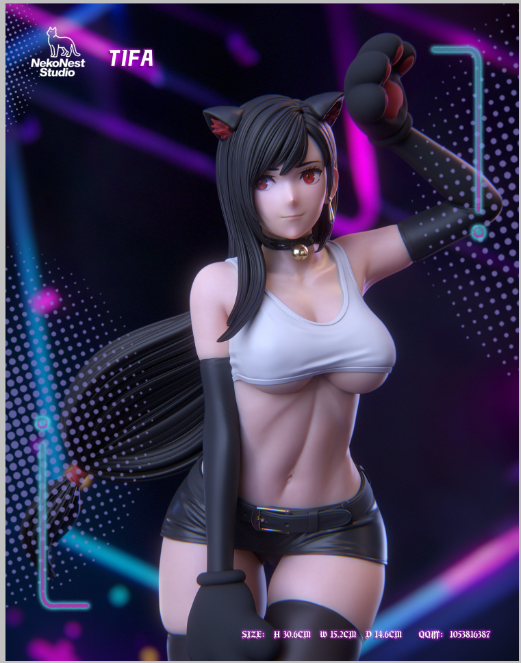 NekoNest Studio - Final Fantasy Tifa Catgirl Statue(GK)