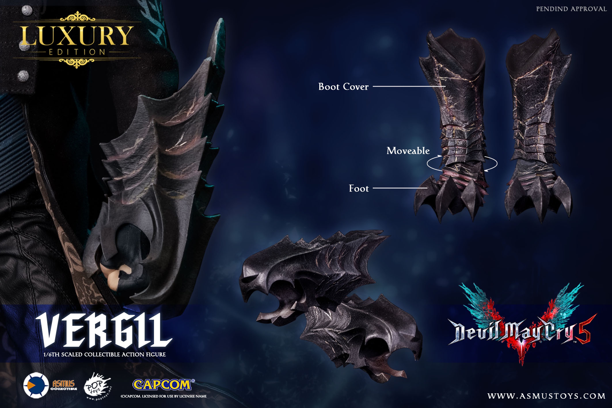 ASMUS TOYS - Devil May Cry 5 1/6 Vergil Deluxe Version DMC500LUX  Action Figure