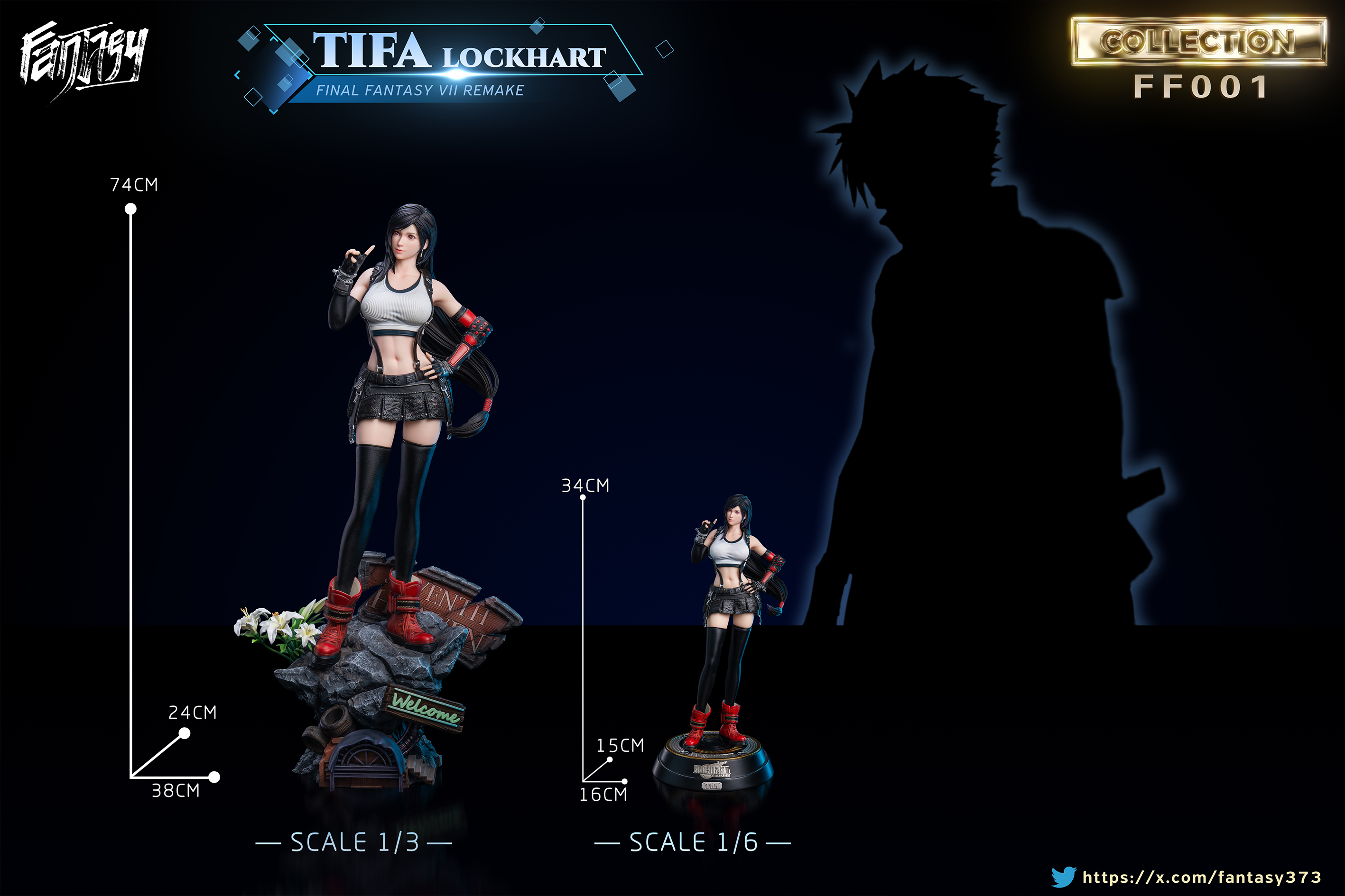 FANTASY Studio - Final Fantasy FF Collector Series 001 Tifa 1/3 & 1/6 Statue(GK)