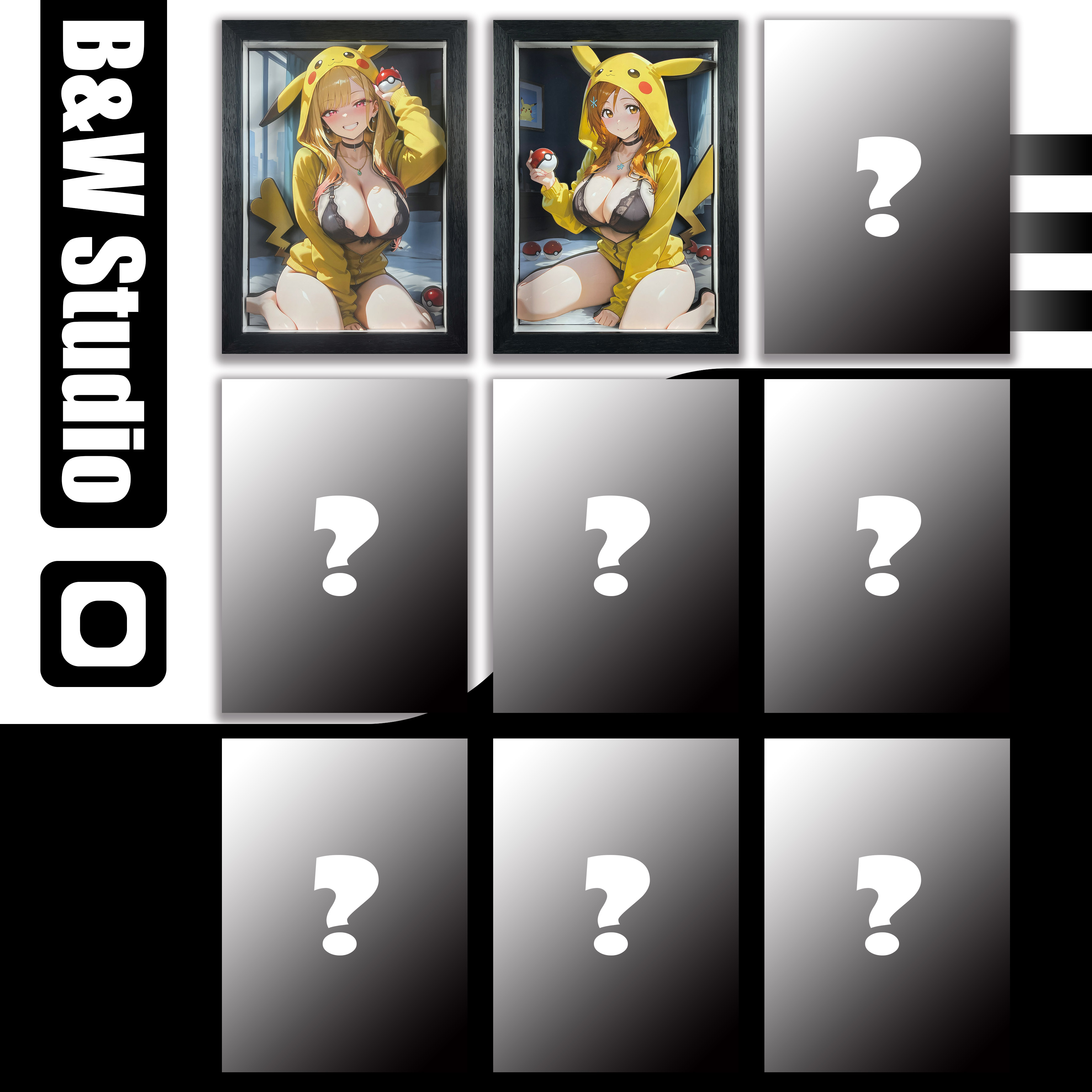 B&W Studio - BLEACH Pikachu Girls Series Decorative Art 02 Inoue Orihime KPCG-002/KPCGSlim-002 Scene