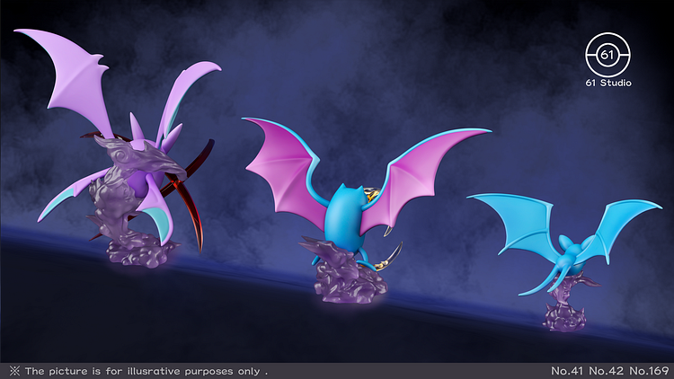 61 Studio - Pokémon120 Pokédex Series Zubat Evolution Set 1/20 Statue(GK)