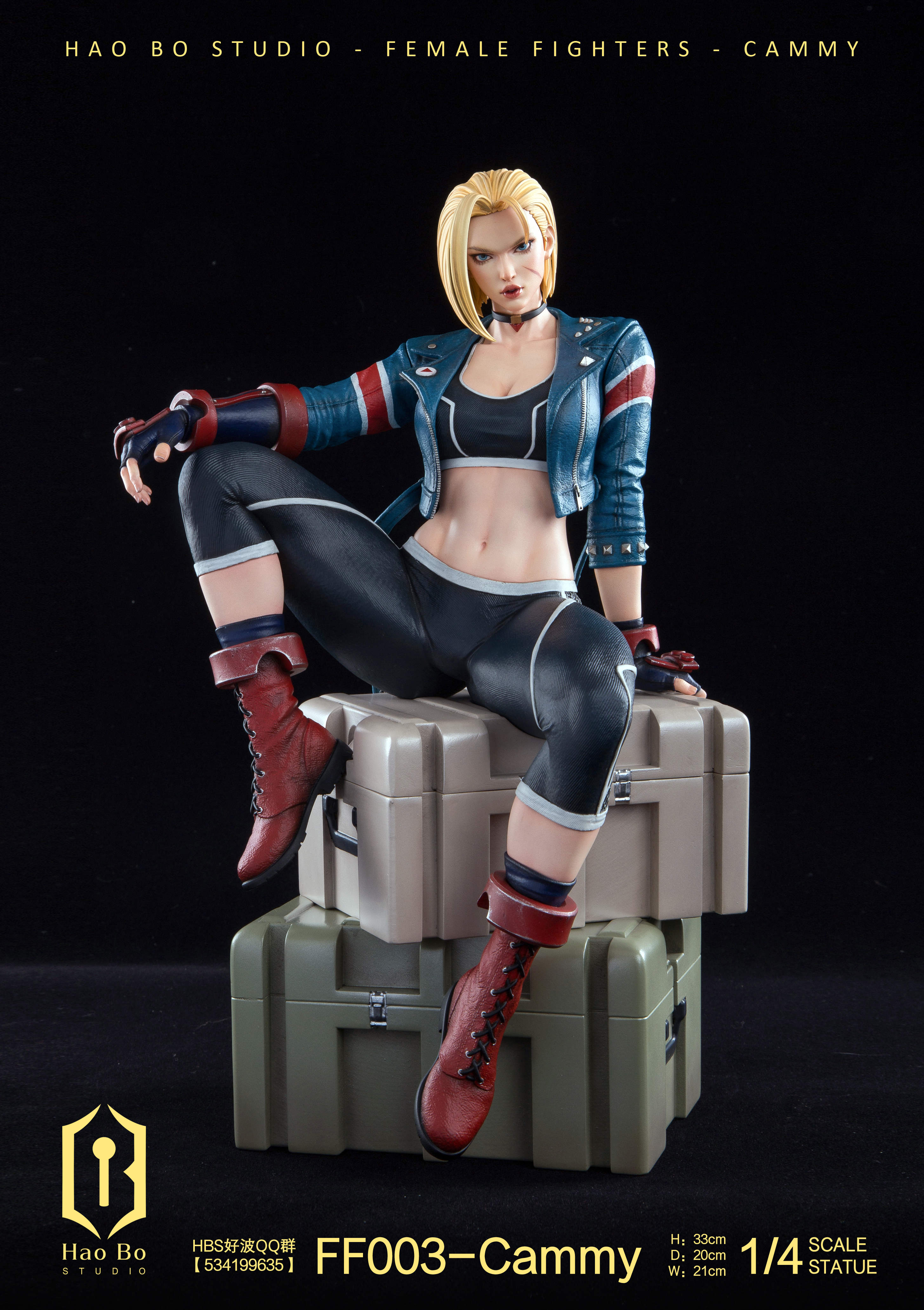 IN-stock HAO BO Studio - Female Fighter Series FF003 Cammy 1/4 Statue(GK) (Adult 18+)