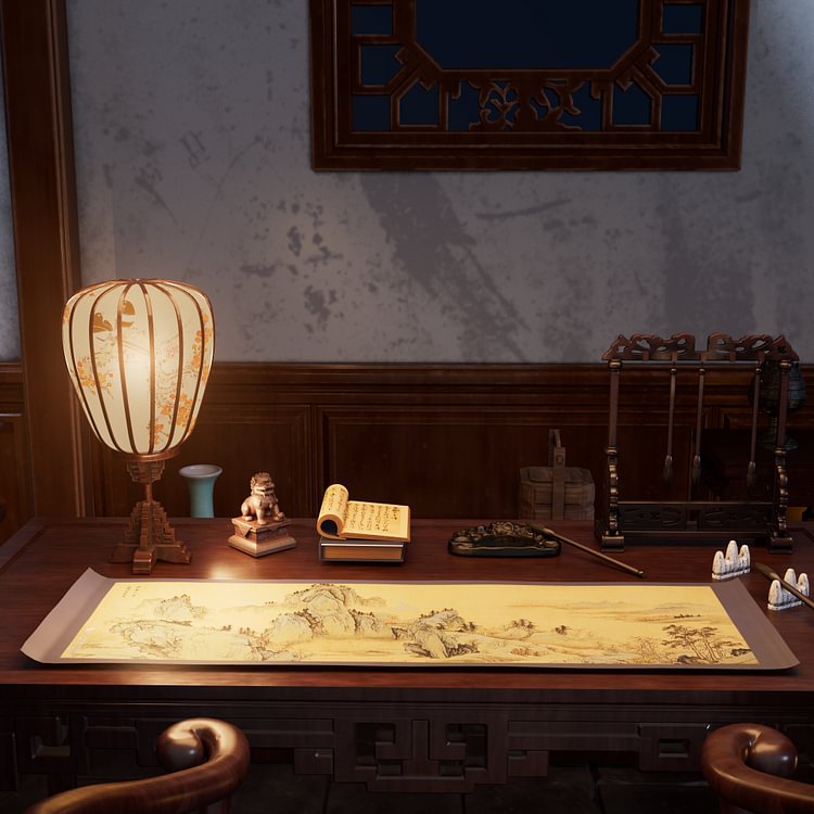 Wei Guan Zhen Mu Studio - Original Chinese Ancient Style Scenery - Zhigu Xiaozhai (Licensed) Scene-Statue Master