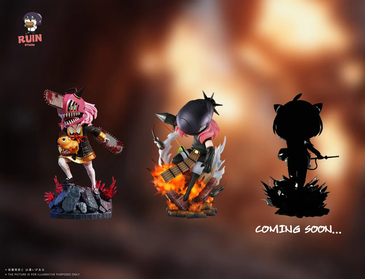 RUIN Studio - Anya Forger Cosplay Chainsaw Man Bomb Spy x Family Statue