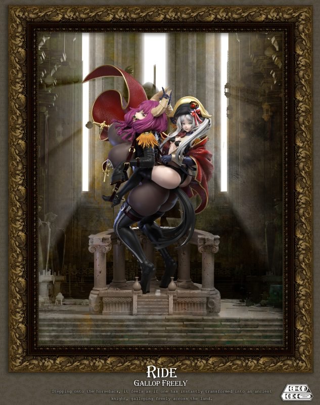 Demon Core Studio - Frieren: Beyond Journey's End Frieren & Aura cosplaying Napoleon Crossing the Alps 1/5 Sttue(GK)