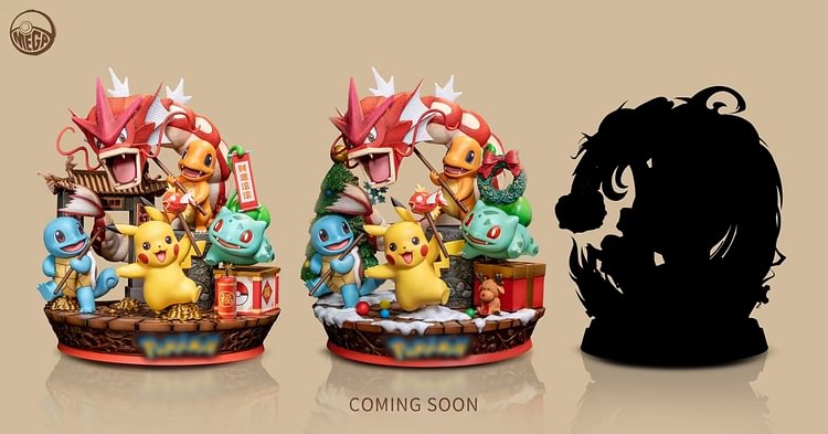 ZERO TRIBE Studio - Pokémon Scene Series Volume 1 and 2 New Year and Christmas Statue(GK)