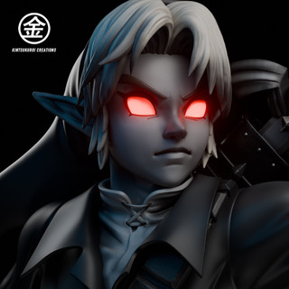 Kintsukuroi creations Studio - The Legend of Zelda OOT ADULT LINK and OOT DARK LINK BUSTS 1/1 & 1/2 Statue(GK)