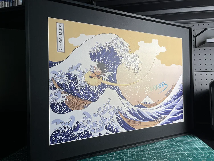 IN-STOCK Drunky Monkey Crew Studio - Dragon Ball - A2 & A3 Size DMP-005 The Great Wave off Kanagawa Decorative Painting Scene