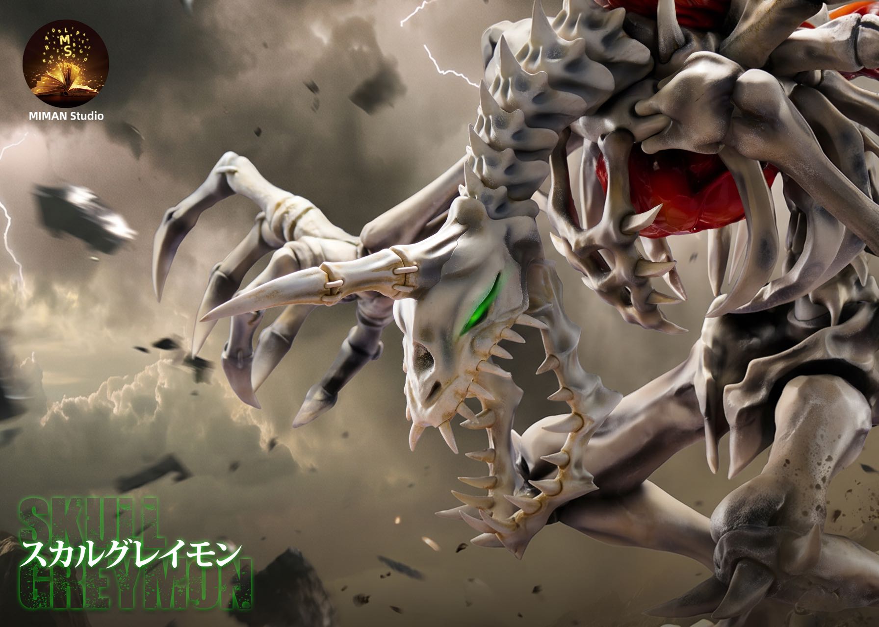 MIMAN Studio Skull Greymon Digimon