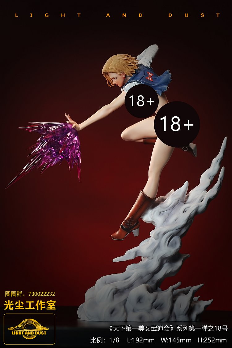 Light and Dust Studio - Dragon Ball Tenkaichi Beauty Budokai #1 Dragon Ball Android 18 VS One Piece Yamato 1/8 Statue(GK) (Adult 18+)-Statue Master