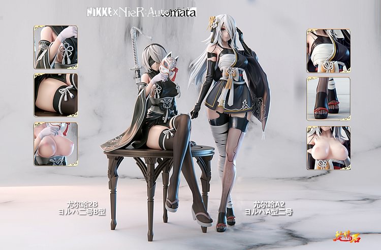 PRE-ORDER Dragon Stone Studio - NieR Automata NIKKE & NieR Collab 2B & A2 1/7 Statue(GK）(Adult 18+)