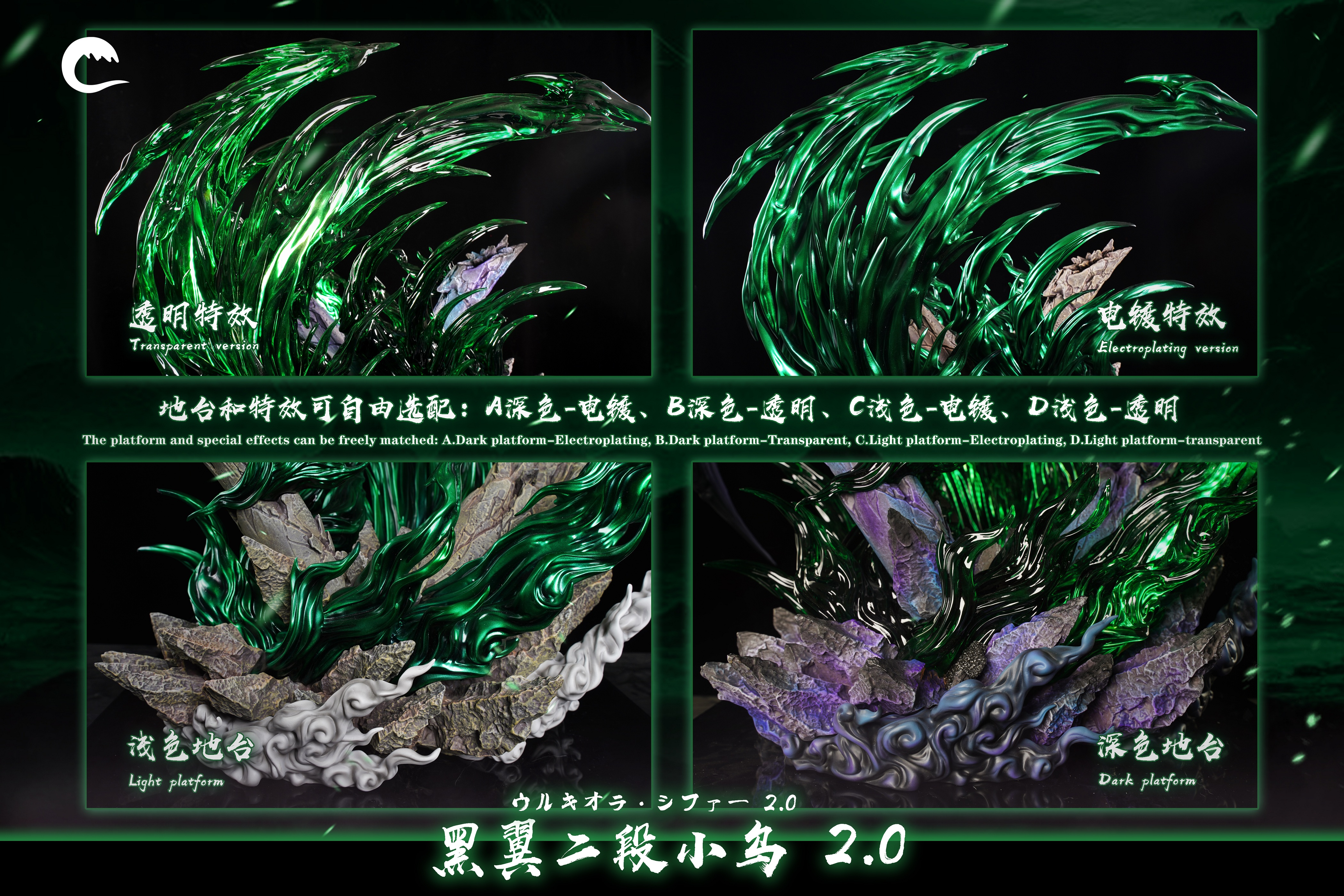 CHENG Studio - BLEACH Black Wing Ulquiorra Second Stage Blade Form 2.0 1/6 Statue(GK)