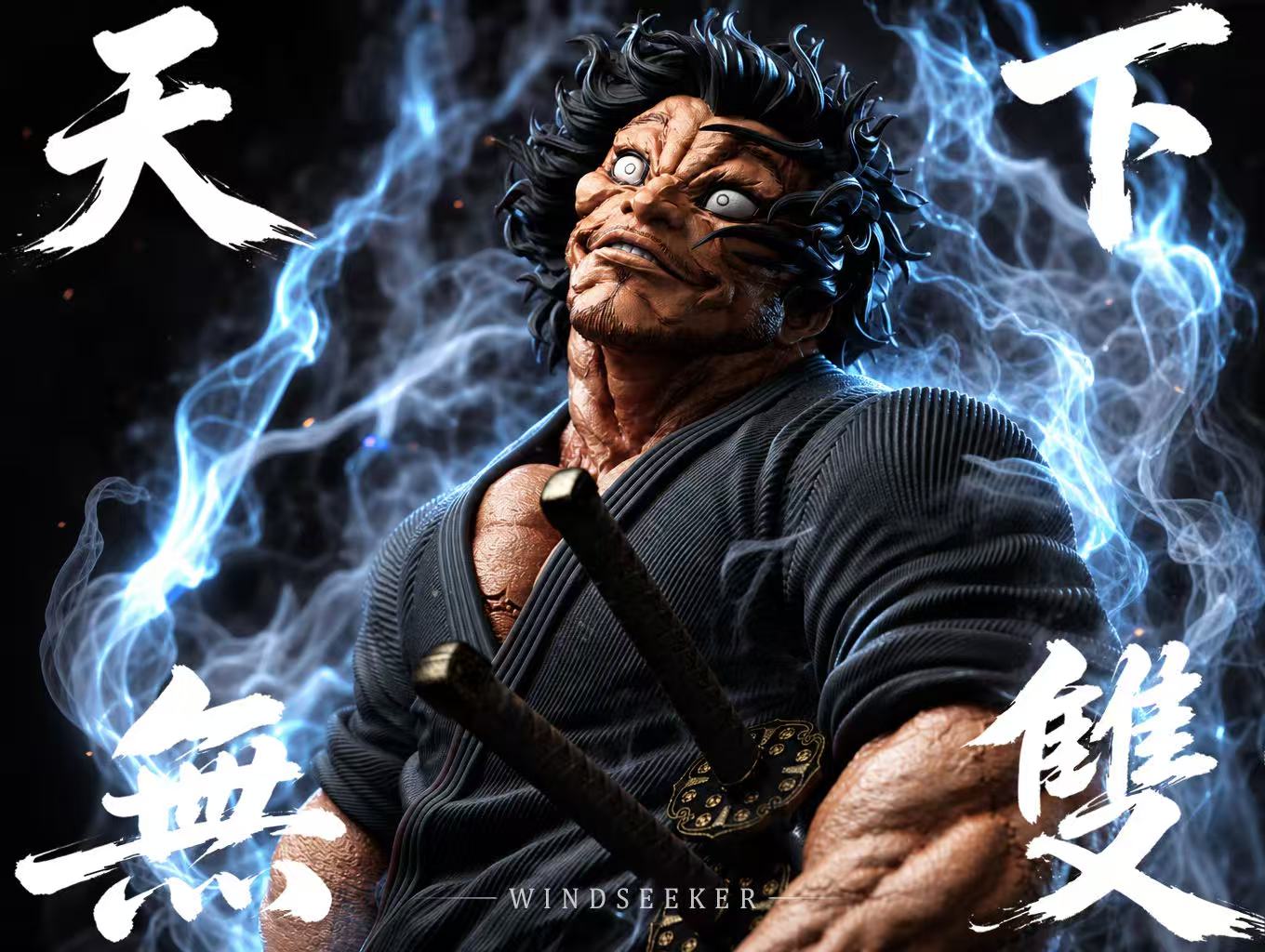 Windseeker Studio Musashi Miyamoto Baki the Grappler statue