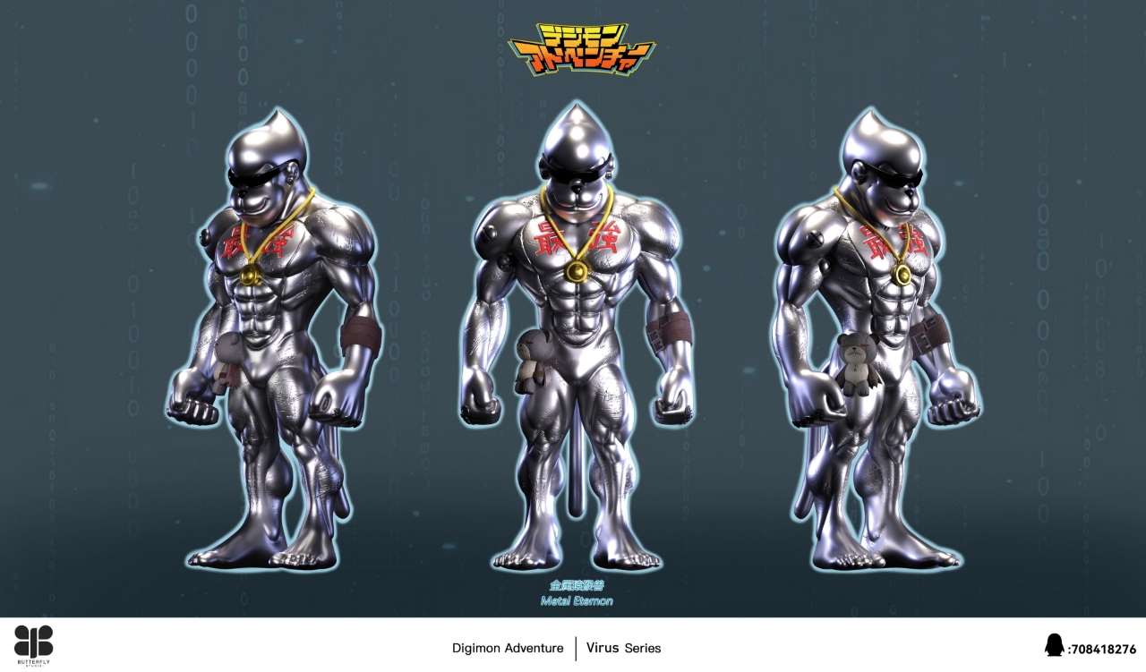 Butterfly Studio - Digimon Etemon & Metal Etemon 1/6 Statue(GK)