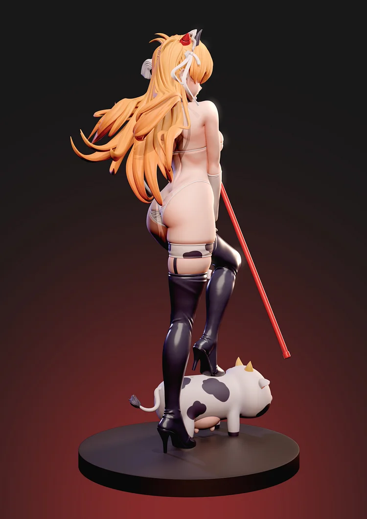 ZiYe Studio - Neon Genesis Evangelion Soryu Asuka Langley Cow Maid 1/6 Statue(GK)