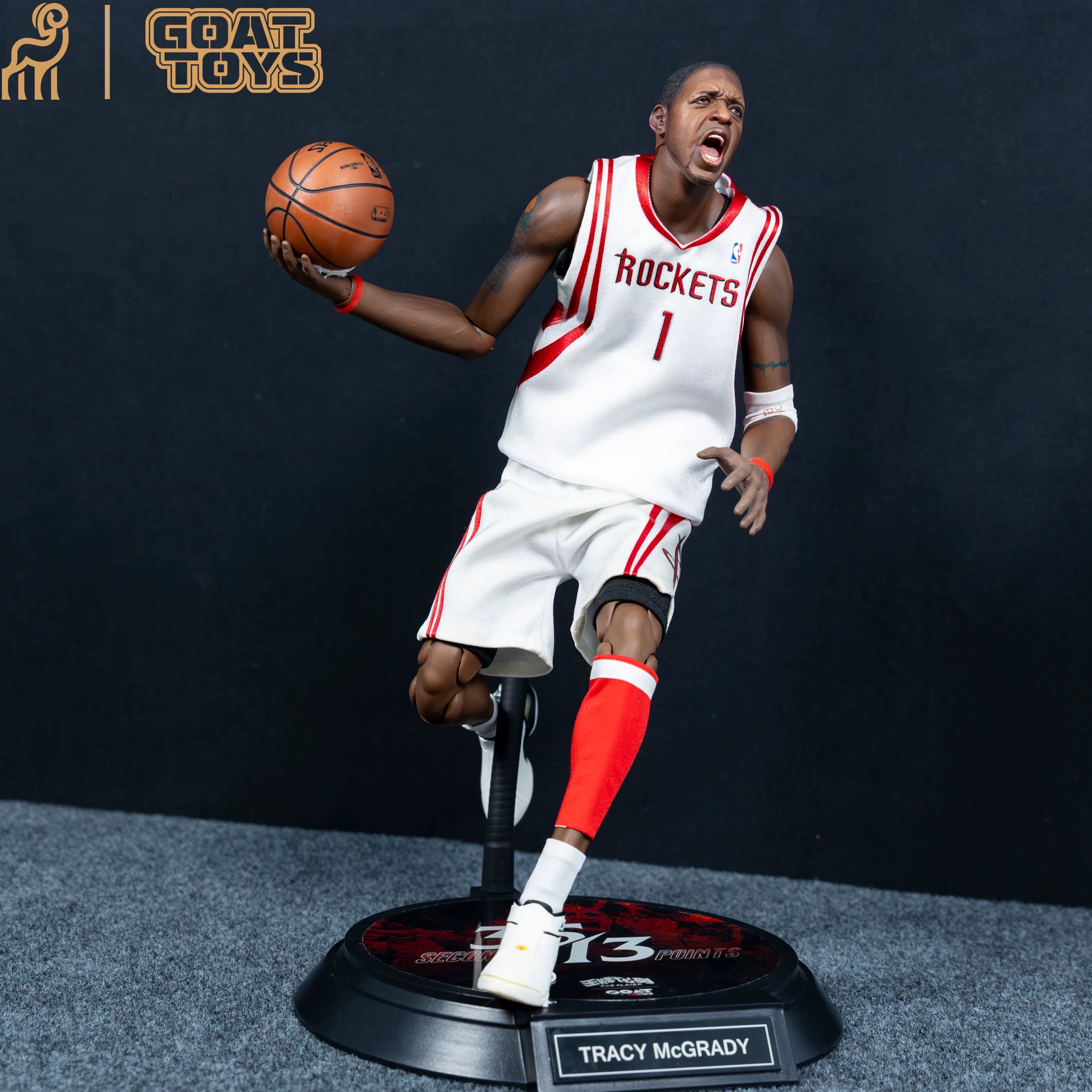 Goat Toys - NBA 1/6 McGrady Rockets McGrady 35 seconds 13 points set Action Figure