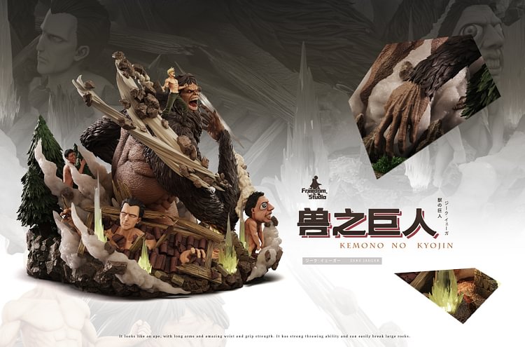 Freedom Studio - Attack on Titan 016 Zeke Yeager & Beast Titan Statue(GK)
