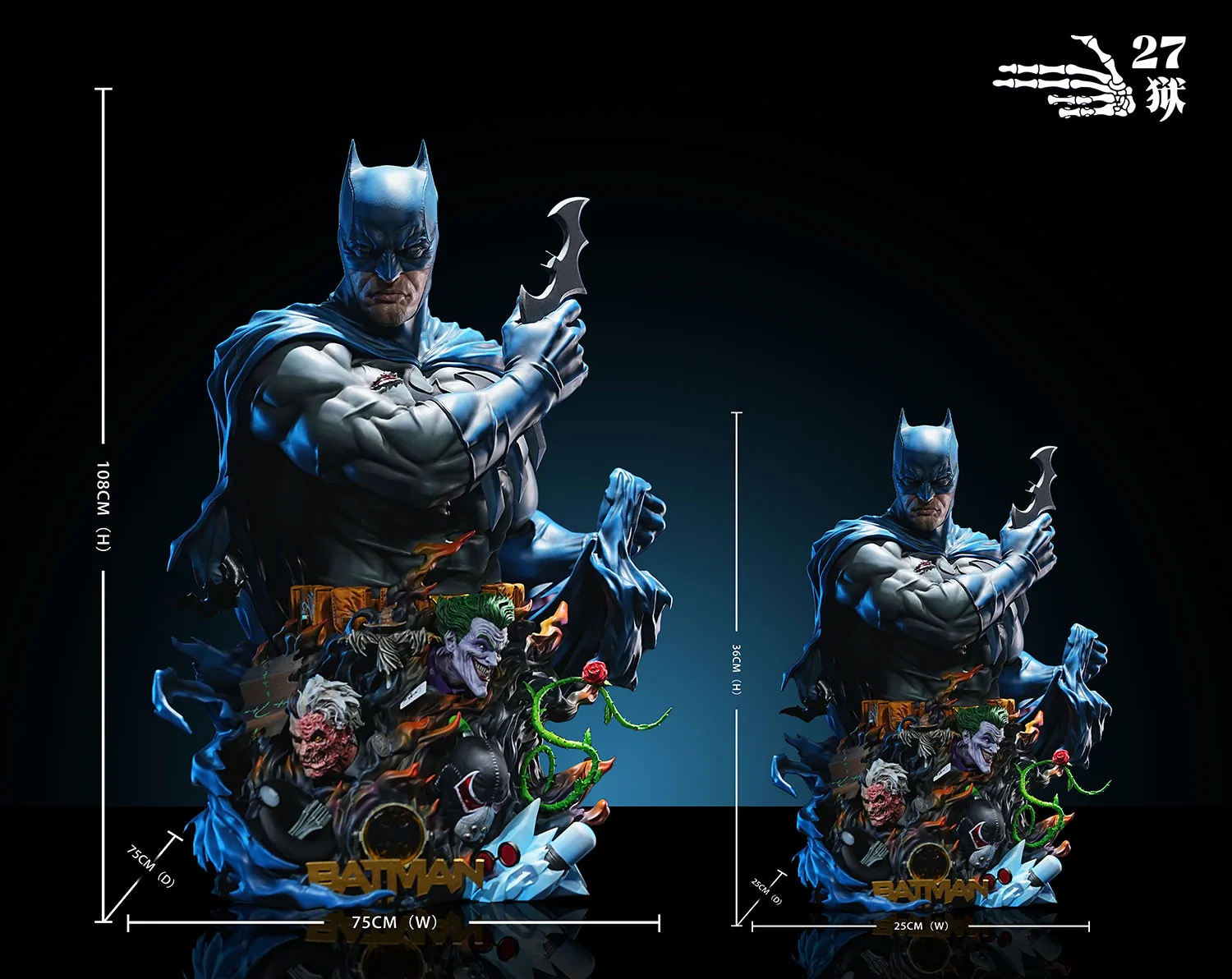 27abyss Studio - Batman Bust DC Comics Statue