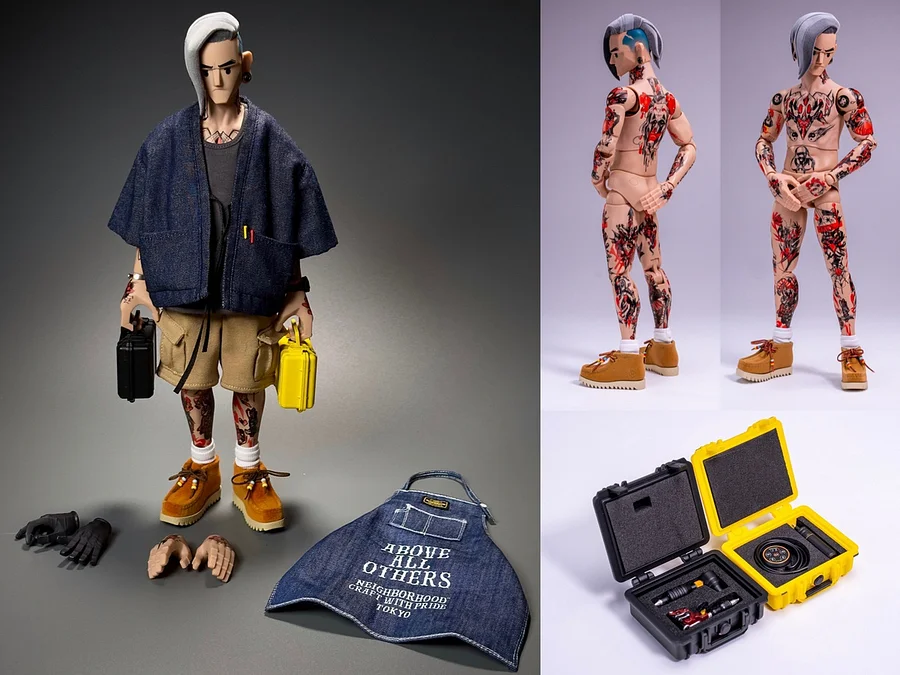 TrickyMan12 - 1/6 scale Tattoo Artist 2 Special Edition FB-10090-B Action Figure Statue 