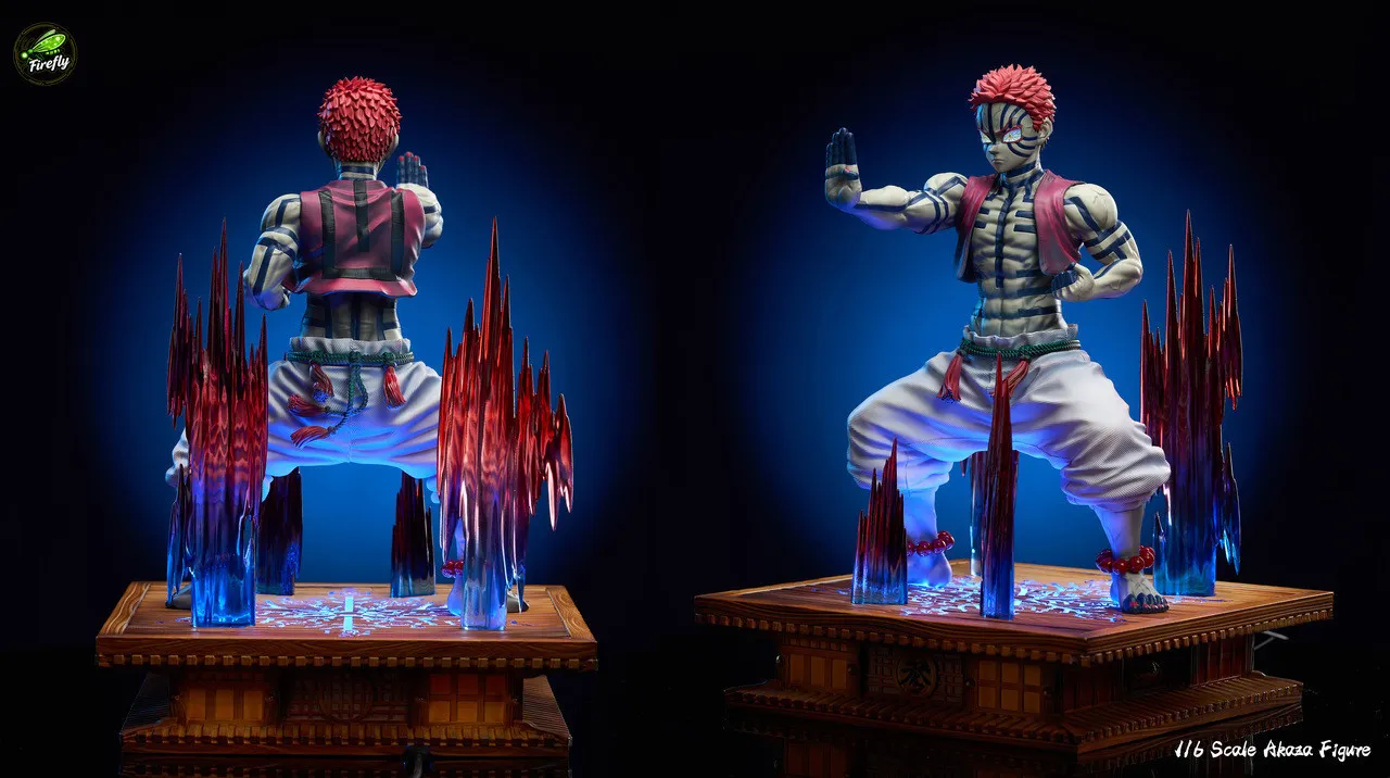 Firefly Studio - Akaza Destructive Death: Chaotic Afterglow Demon Slayer Statue 