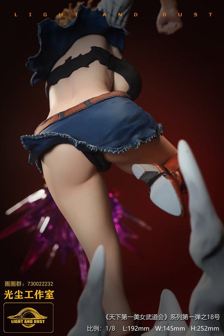 Light and Dust Studio - Dragon Ball Tenkaichi Beauty Budokai #1 Dragon Ball Android 18 VS One Piece Yamato 1/8 Statue(GK) (Adult 18+)-Statue Master