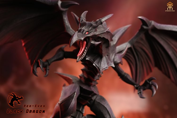Aftershock Studio - Yu-Gi-Oh Blue-Eyes White Dragon & Red-Eyes Black Dragon Statue(GK)