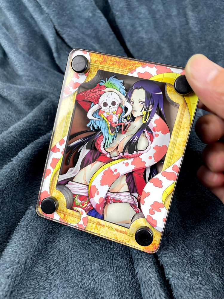 momo Studio - ONE PIECE - Boa Hancock & Salome Card Stand Display Scene Painting