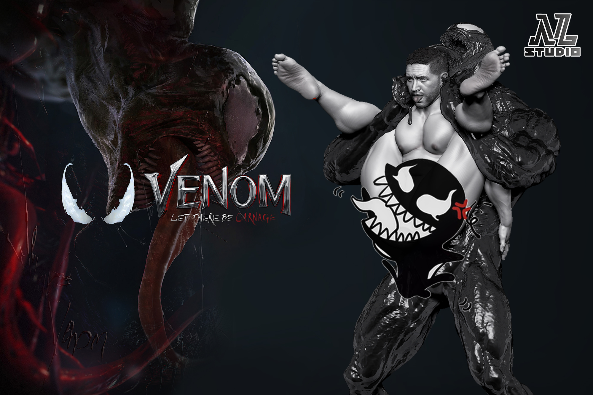 NL Studio - Other series - Eddie Brock and Venom  1/6 Scale Stuatue(GK)