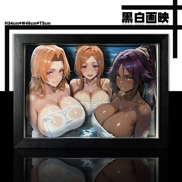 Dorobou Neko Studio - BLEACH Rangiku Matsumoto & Orihime Inoue & Yoruichi Shihōin KKMP-005 Painting Scene (Adult 18+)