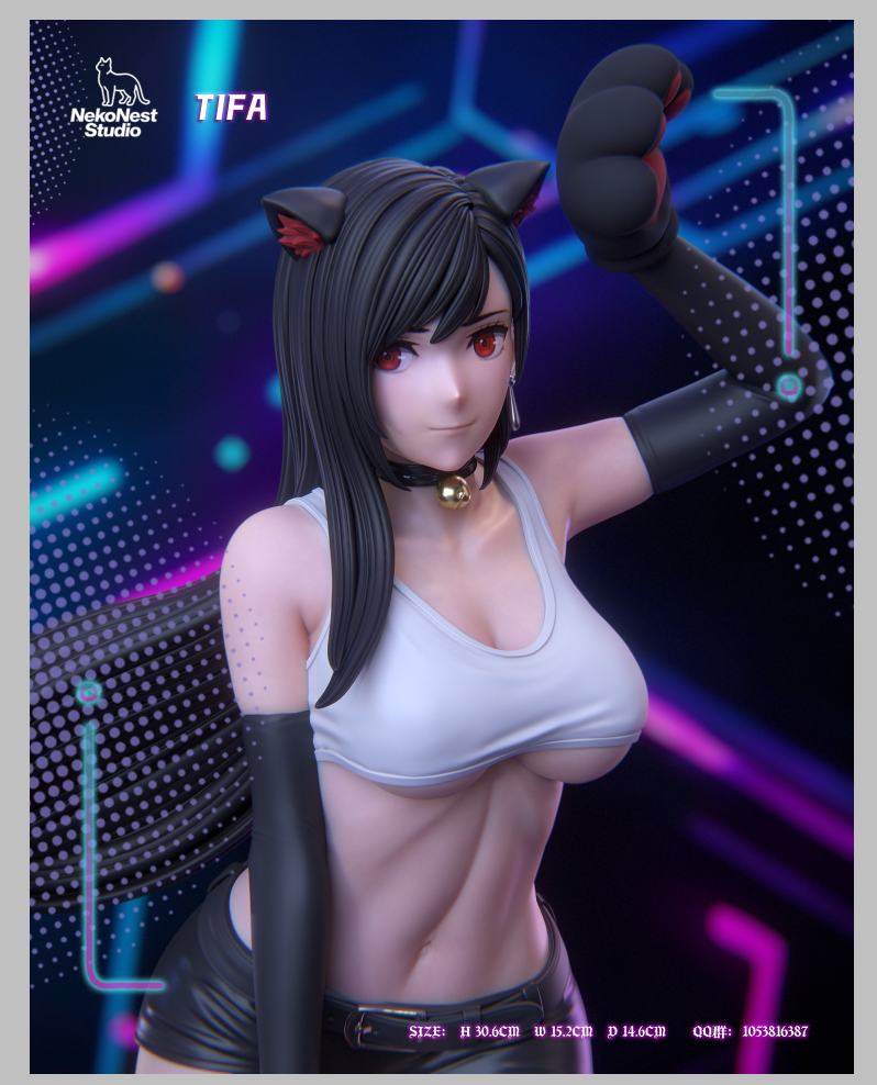 NekoNest Studio - Final Fantasy Tifa Catgirl Statue(GK)