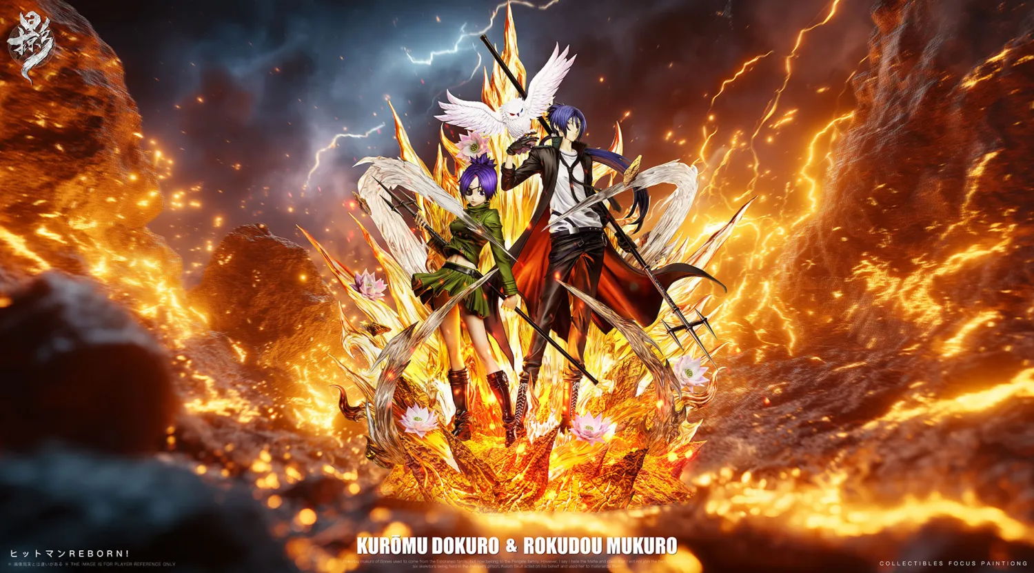 Lue Ying Studio - Chrome Dokuro X Mukuro Rokudo Mist Guardian Duet 005 Katekyo Hitman Reborn Statue