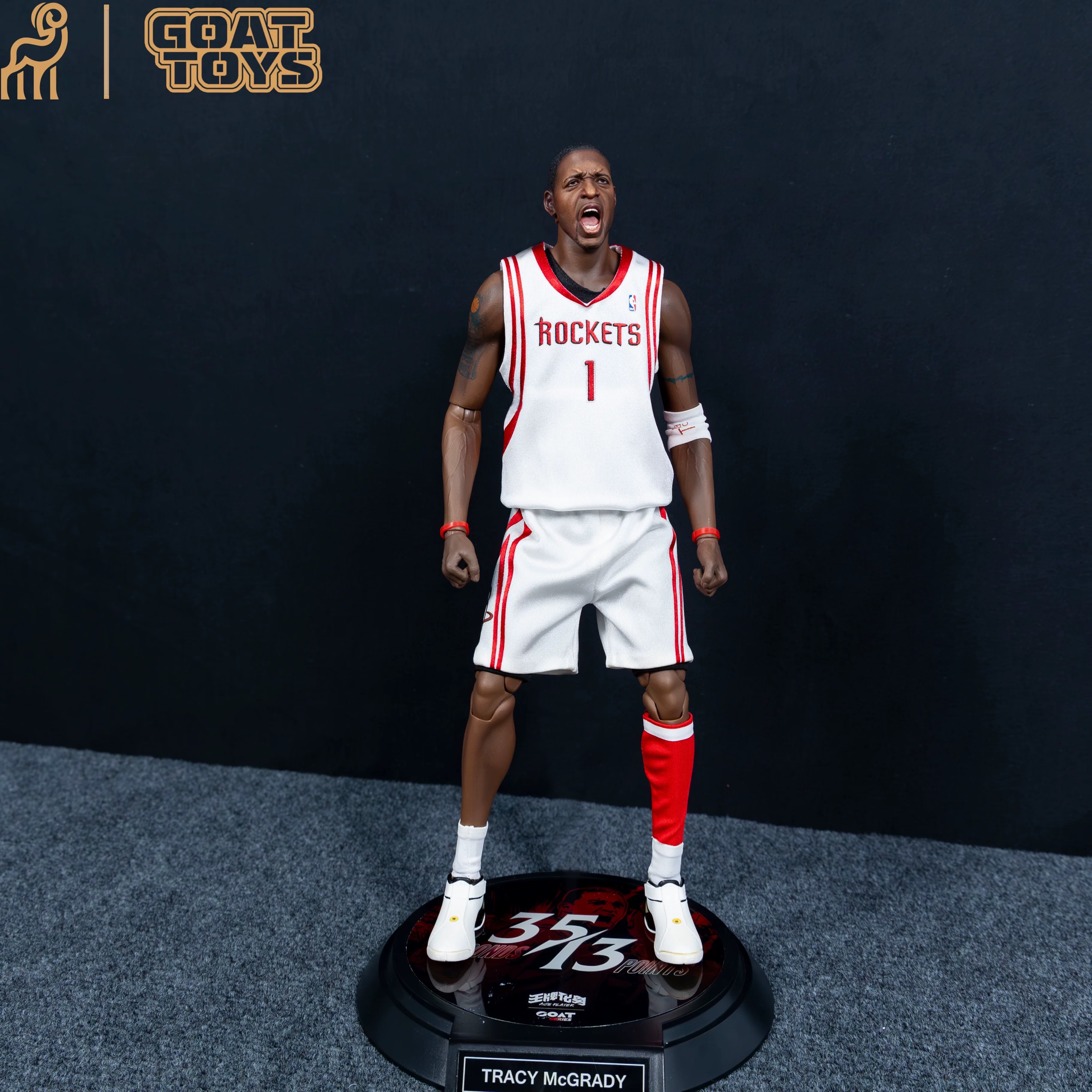 Goat Toys - NBA 1/6 McGrady Rockets McGrady 35 seconds 13 points set Action Figure