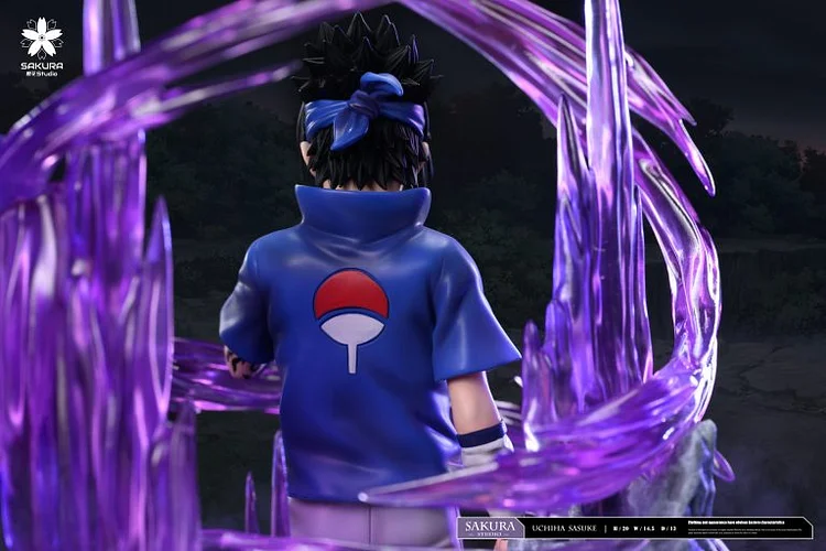 SAKURA Studio - Naruto Light Statue Resonance Series 9th Series Uchiha Sasuke Statue(GK)-Statue Master