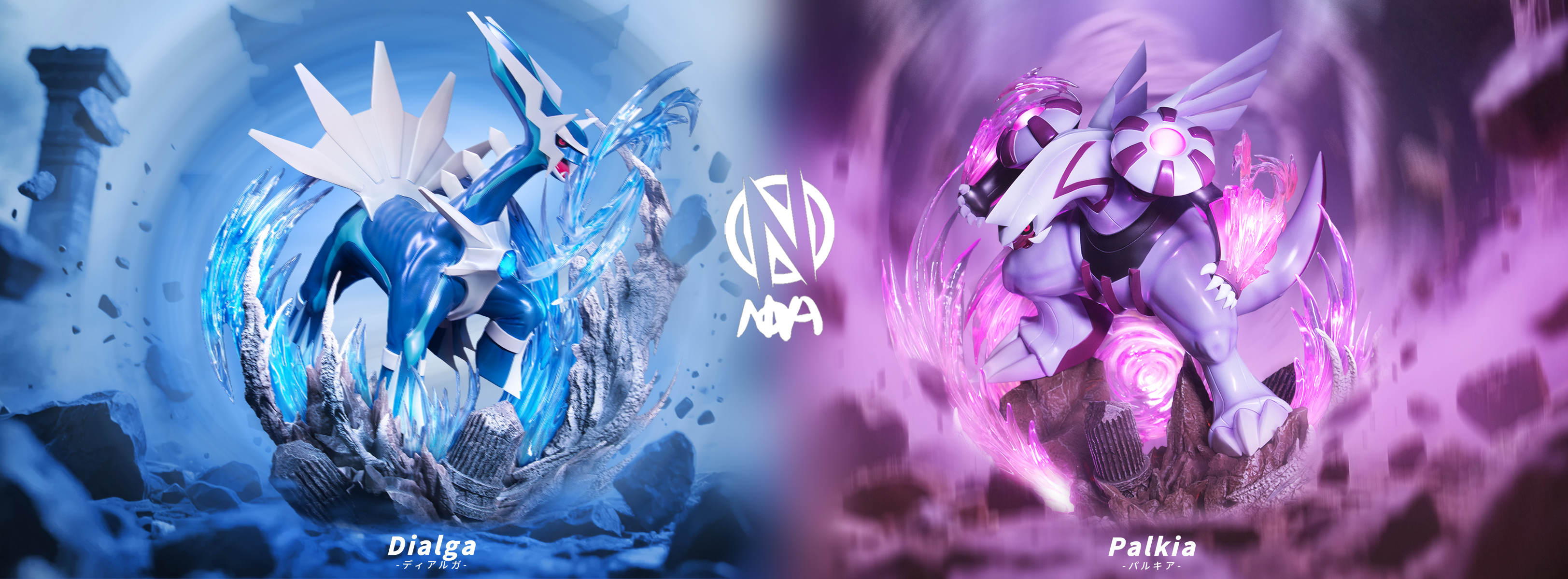 NOVA Studio - Pokémon Dialga & Palkia Statue(GK)