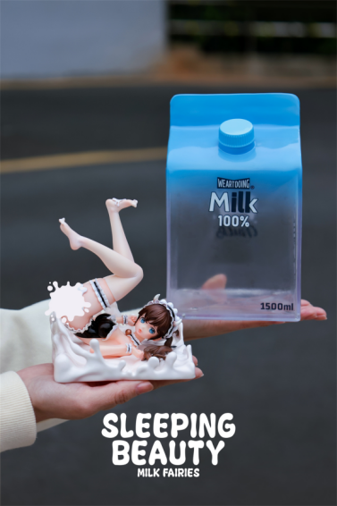 WeArtDoing Studio - Original Design - Milk Fairies-Milky Mirage and Yoghurt Fairies-Strawberry Dreamscape Statue(GK)