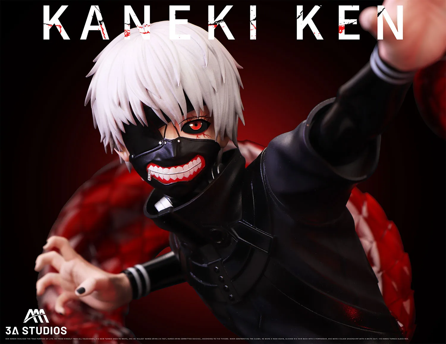 3A Studio - Ken Kaneki in Black 2.0 Tokyo Ghoul Statue