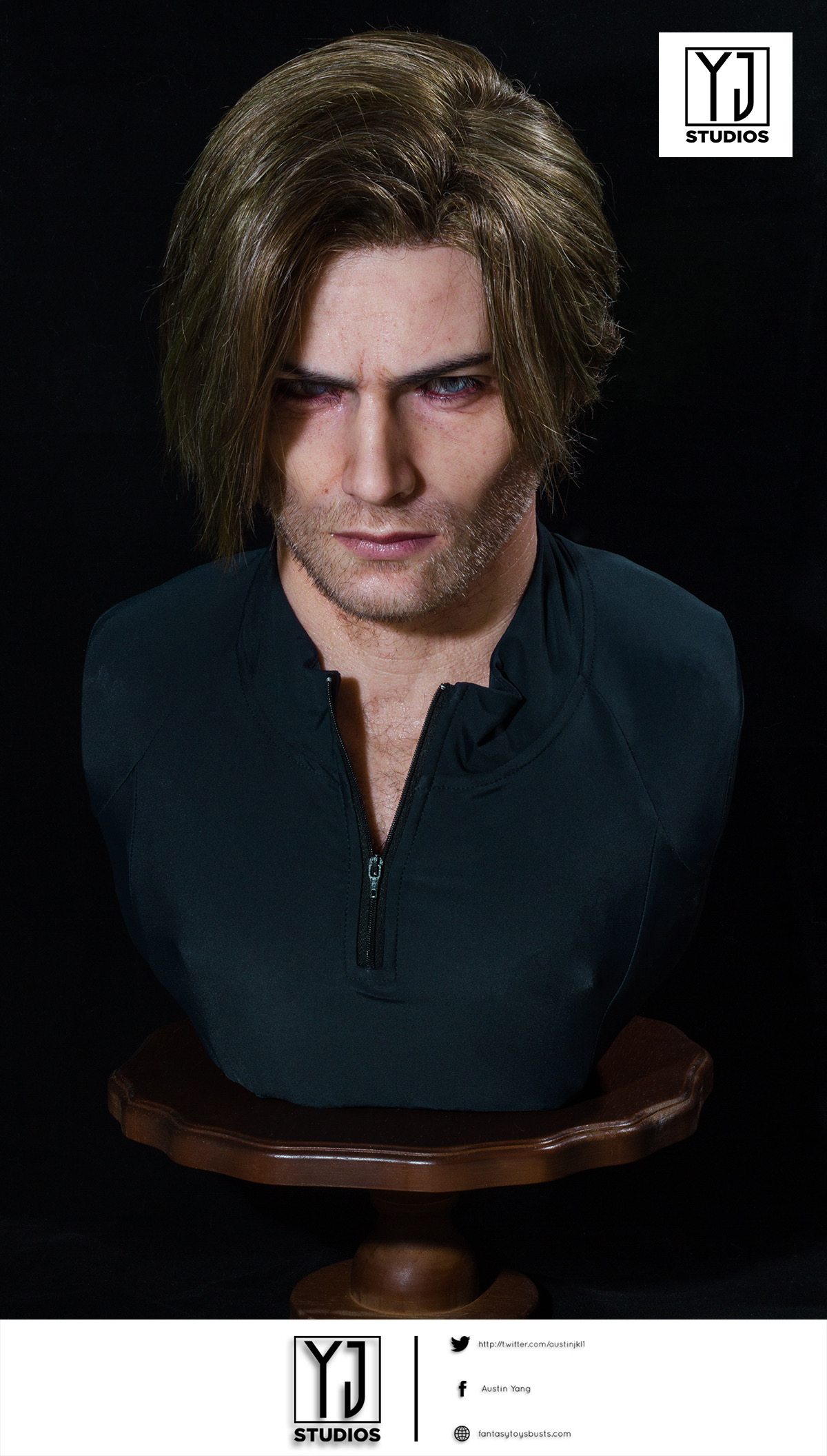 YJStudios Resident Evil 9 Requiem 1:1 Bust of Leon Scott Kennedy