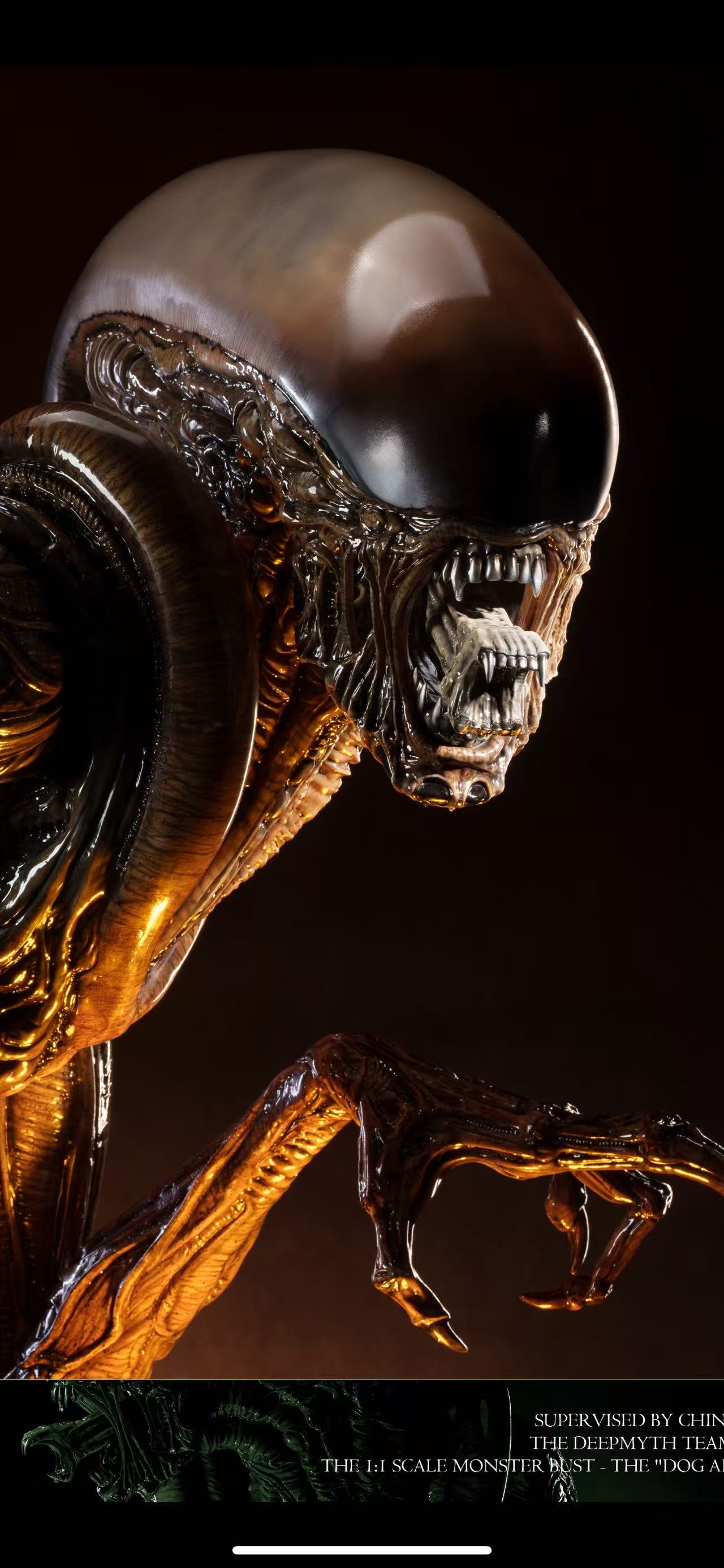  Deepmyth Studio Runner Alien Resin Statue Alien 3 Dog Alien GK Figure