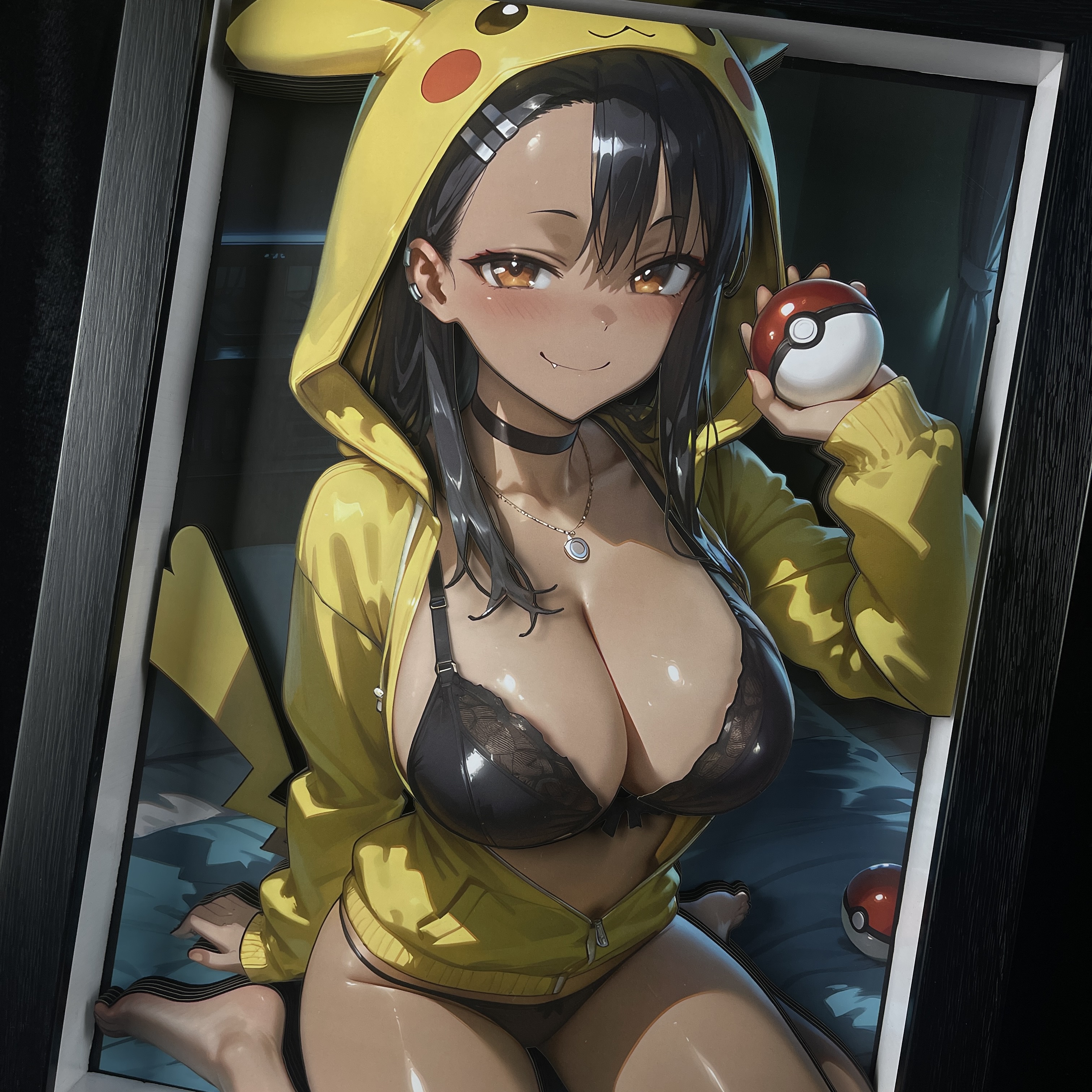 B&W Studio - Pokemon KPCG-003 & KPCGSlim-003 Pikachu Girl Series Hayase Nagatoro 3D Decorative Painting