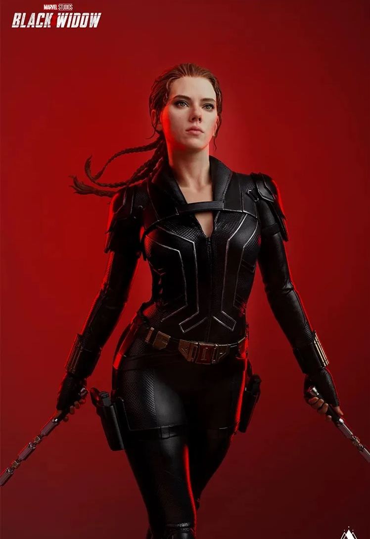 [In stock] QUEEN STUDIOS genuine authorized Marvel QS Black Widow 1:4 full body portrait figurine-Statue Master