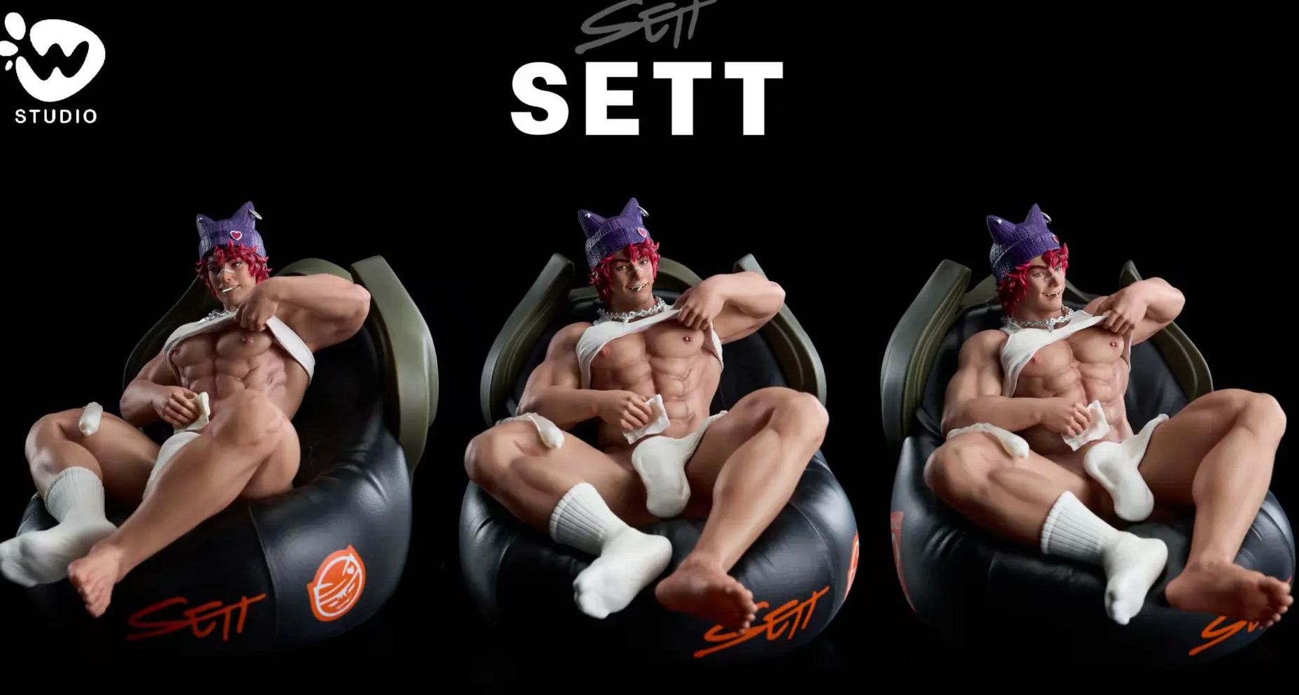 W Studio -  League of Legends Heartsteel Sett Statue 